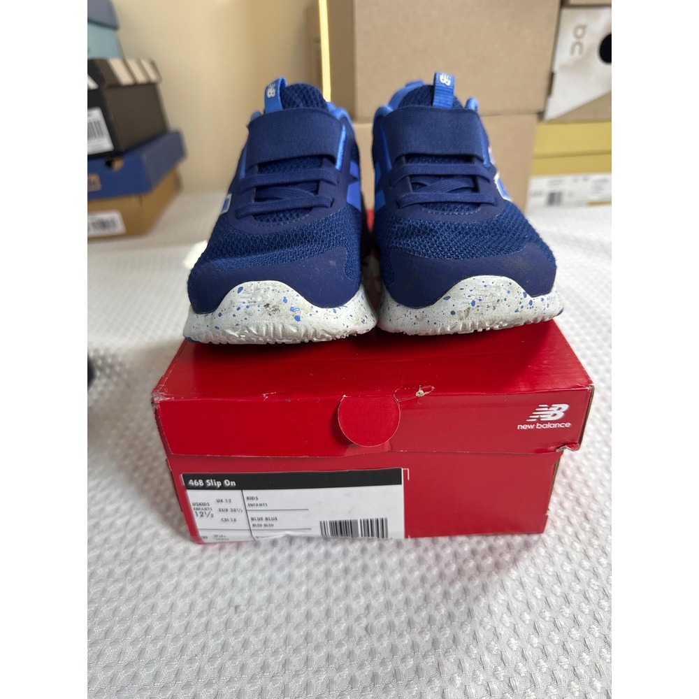 New Balance Sneakers Kids 12.5 468 Slip On Blue Blue EUC